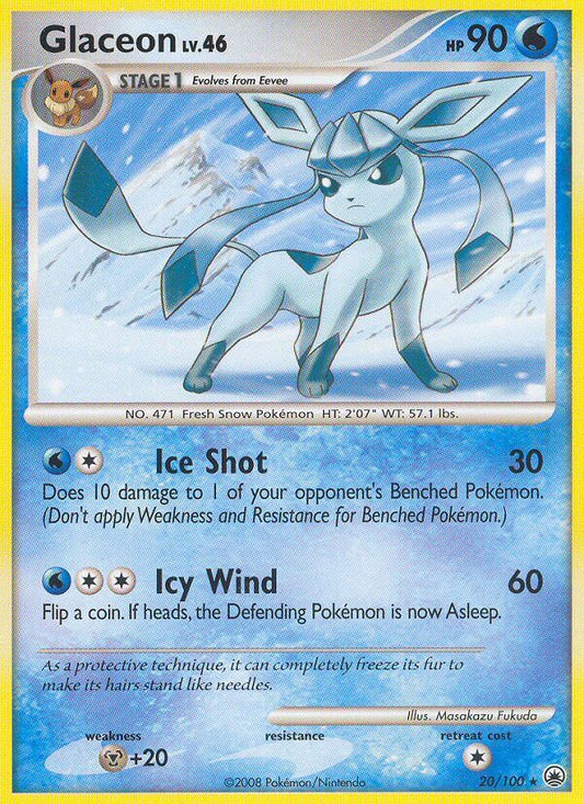 Glaceon | Majestic Dawn | Diamond & Pearl | 20/100 | New Mint | Rare