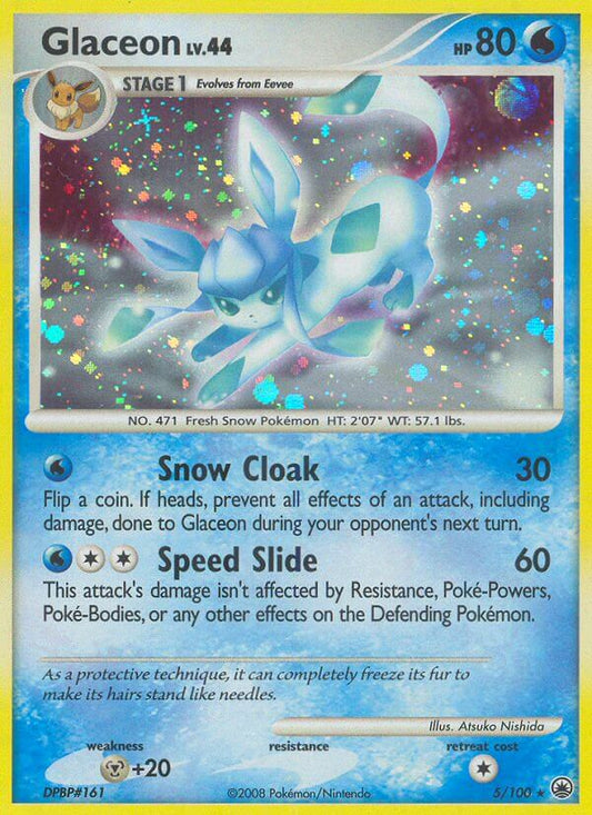 Glaceon | Majestic Dawn | Diamond & Pearl | 5/100 | New Mint | Rare Holo