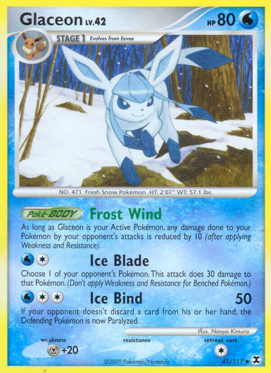 Glaceon | Rising Rivals | Platinum | 41/111 | New Mint | Uncommon