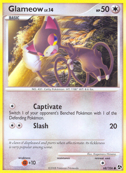 Glameow | Great Encounters | Diamond & Pearl | 68/106 | New Mint | Common