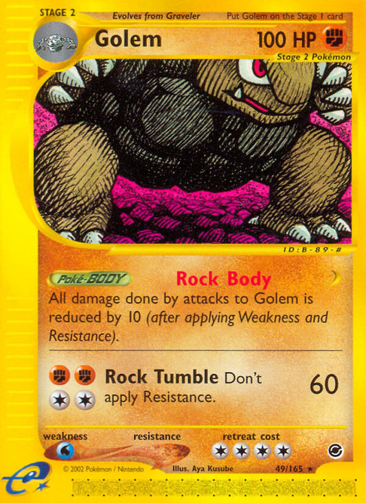 Golem | Expedition | E-Card | 49/165 | New Mint | Rare