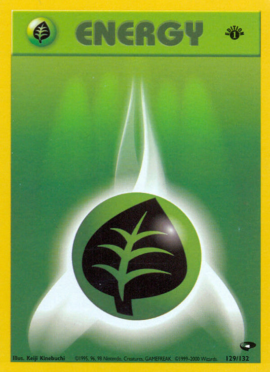 Grass Energy | Gym Challenge | Gym | 129/132 | New Mint | No Rarity