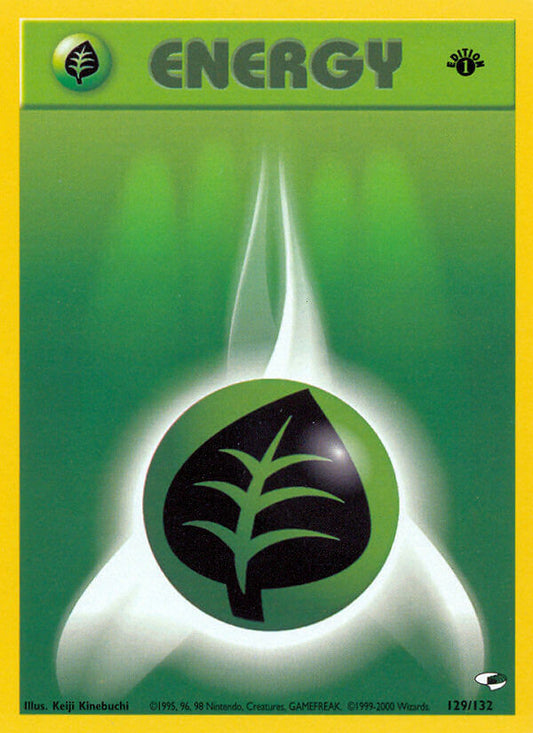 Grass Energy | Gym Heroes | Gym | 129/132 | New Mint | No Rarity