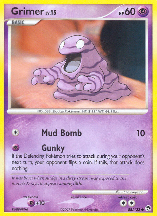 Grimer | Secret Wonders | Diamond & Pearl | 88/132 | New Mint | Common