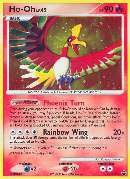 Ho-oh | Secret Wonders | Diamond & Pearl | 10/132 | New Mint | Rare Holo