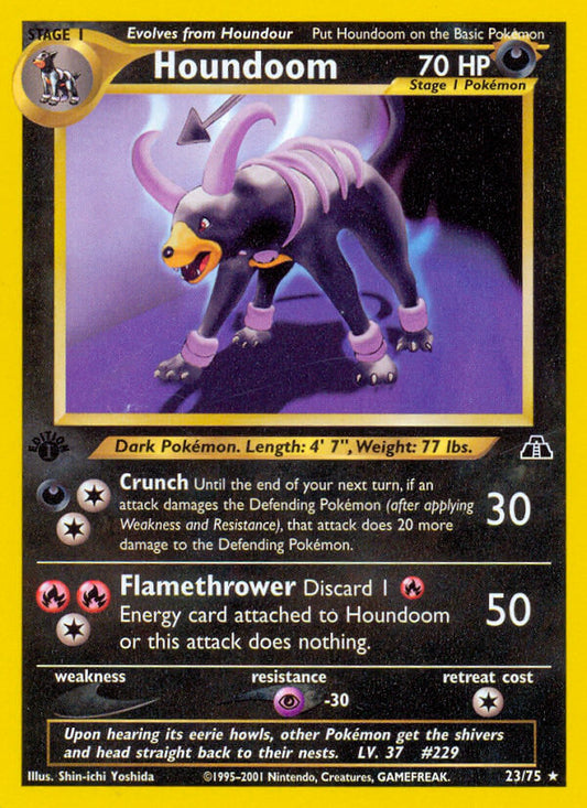 Houndoom | Neo Discovery | Neo | 23/75 | New Mint | Rare
