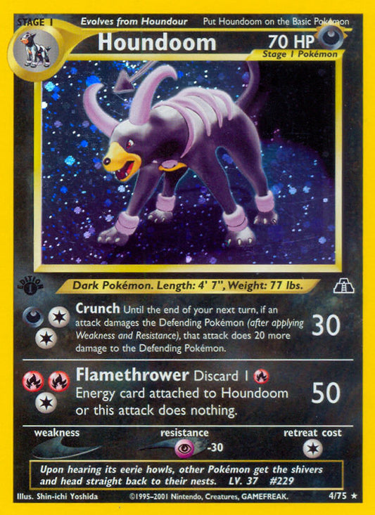 Houndoom | Neo Discovery | Neo | 4/75 | New Mint | Rare Holo