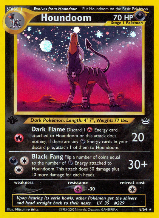 Houndoom | Neo Revelation | Neo | 8/64 | New Mint | Rare Holo