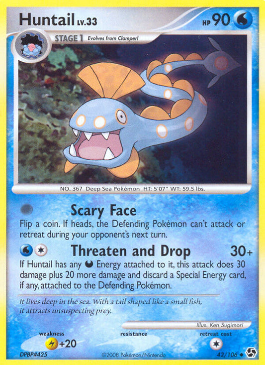 Huntail | Great Encounters | Diamond & Pearl | 42/106 | New Mint | Uncommon