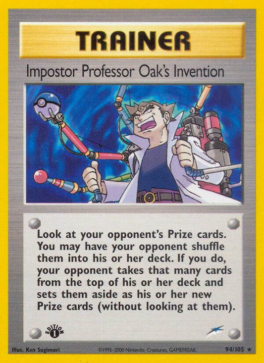 Impostor Professor Oak’s Invention | Neo Destiny | Neo | 94/105 | New Mint | Rare