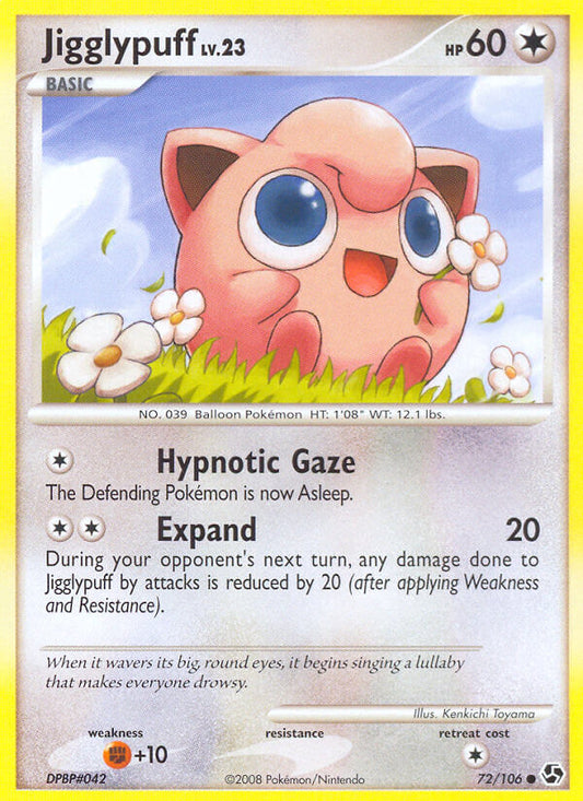 Jigglypuff | Great Encounters | Diamond & Pearl | 72/106 | New Mint | Common
