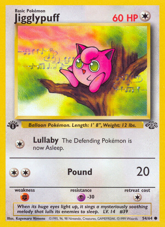 Jigglypuff | Jungle | Classic | 54/64 | New Mint | Common