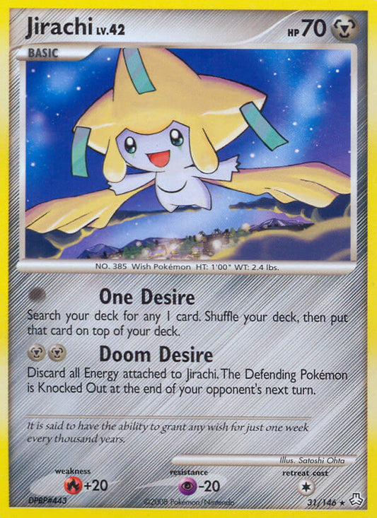 Jirachi | Legends Awakened | Diamond & Pearl | 31/146 | New Mint | Rare