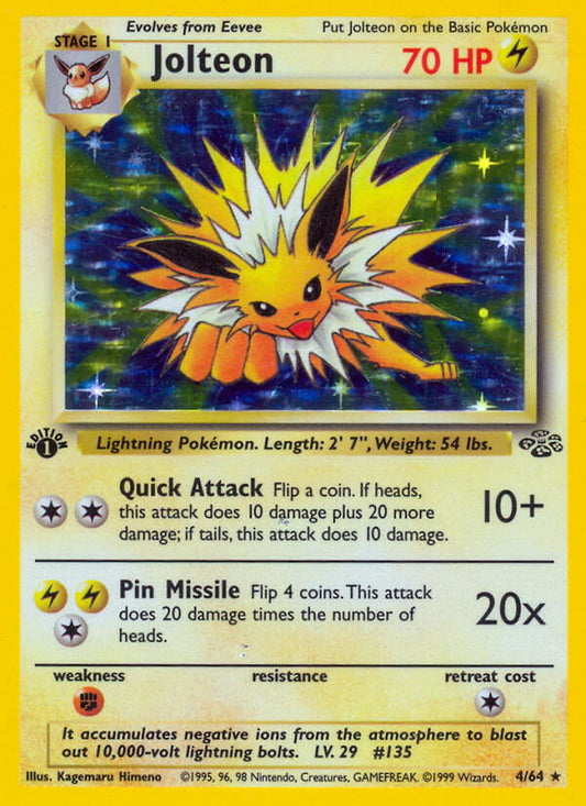 Jolteon | Jungle | Classic | 4/64 | New Mint | Rare Holo