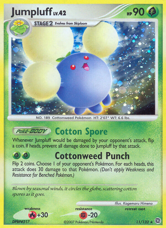Jumpluff | Secret Wonders | Diamond & Pearl | 11/132 | New Mint | Rare Holo