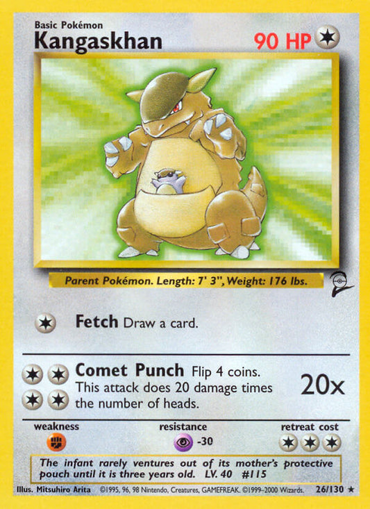 Kangaskhan | Base Set 2 | Classic | 26/130 | New Mint | Rare