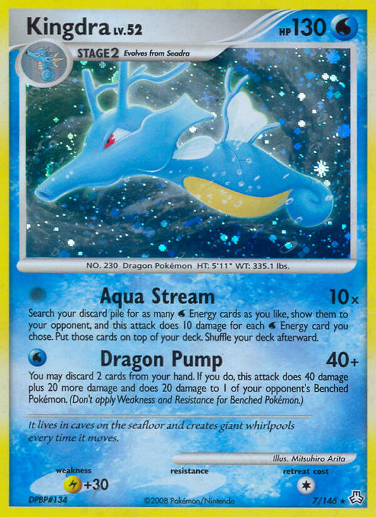 Kingdra | Legends Awakened | Diamond & Pearl | 7/146 | New Mint | Rare Holo