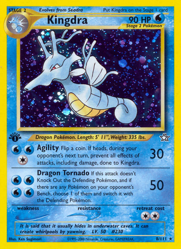 Kingdra | Neo Genesis | Neo | 8/111 | New Mint | Rare Holo