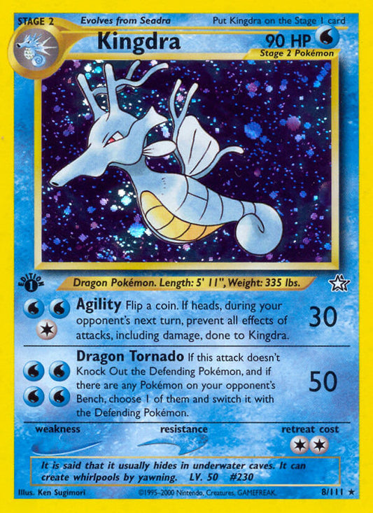 Kingdra | Neo Genesis | Neo | 8/111 | New Mint | Rare Holo