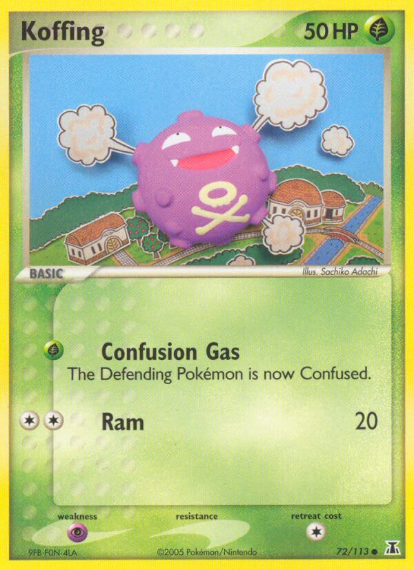 Koffing | Delta Species | EX | 72/113 | New Mint | Common