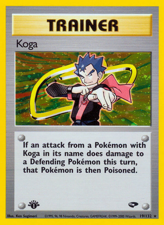 Koga | Gym Challenge | Gym | 19/132 | New Mint | Rare Holo