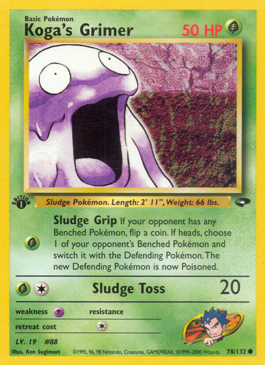 Koga’s Grimer | Gym Challenge | Gym | 78/132 | New Mint | Common