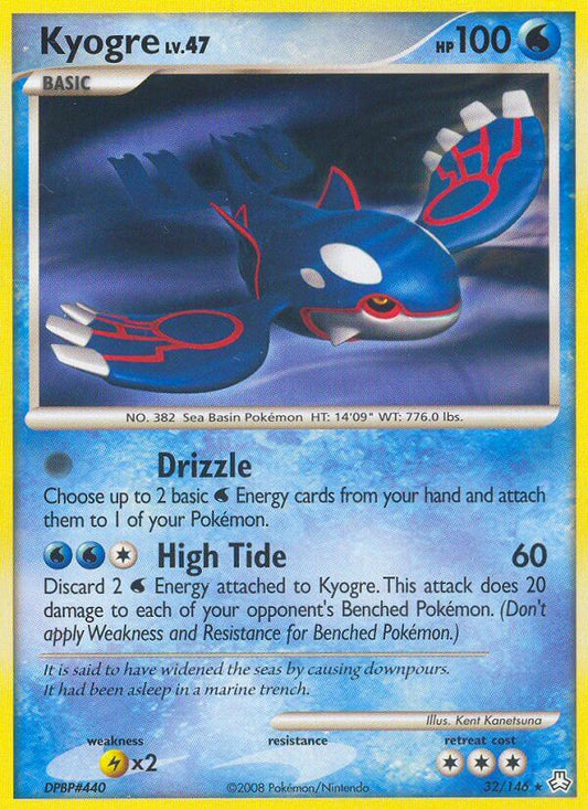 Kyogre | Legends Awakened | Diamond & Pearl | 32/146 | New Mint | Rare