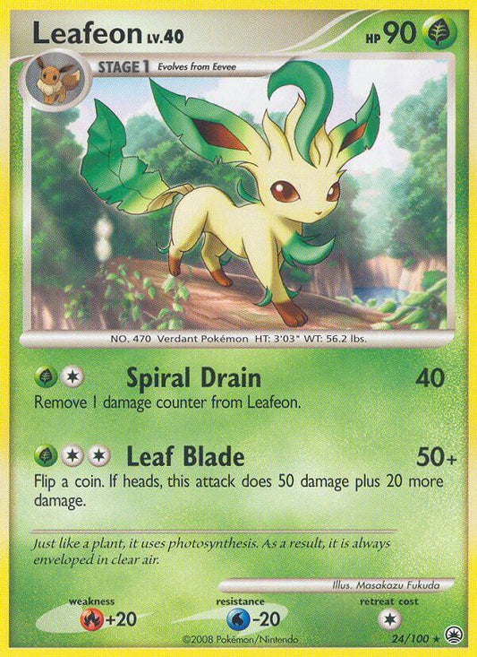 Leafeon | Majestic Dawn | Diamond & Pearl | 24/100 | New Mint | Rare