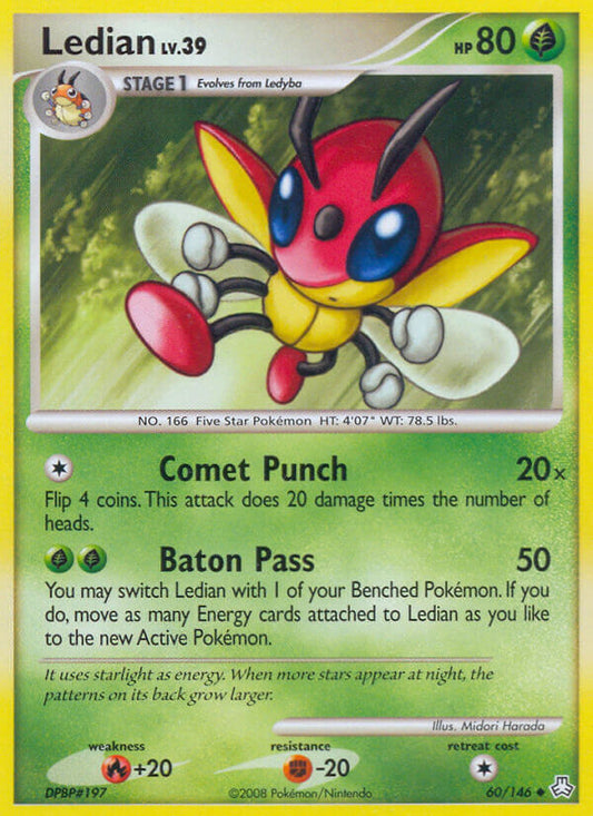 Ledian | Legends Awakened | Diamond & Pearl | 60/146 | New Mint | Uncommon