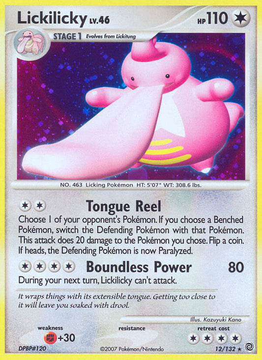 Lickilicky | Secret Wonders | Diamond & Pearl | 12/132 | New Mint | Rare Holo