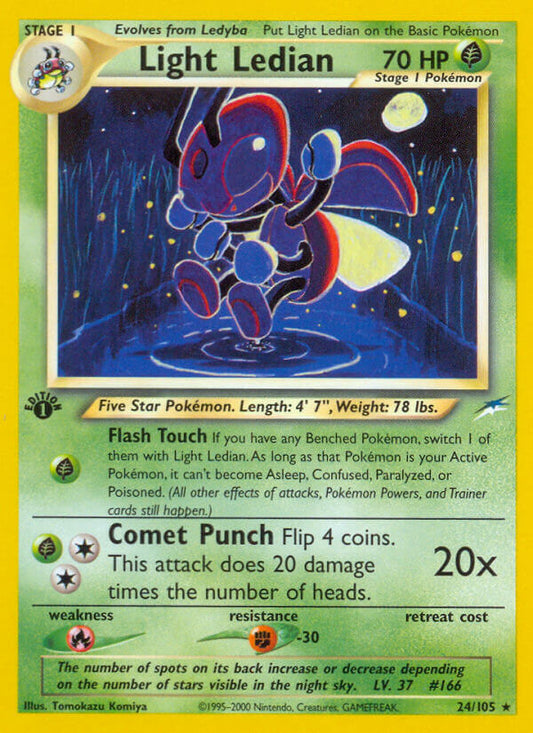 Light Ledian | Neo Destiny | Neo | 24/105 | New Mint | Rare