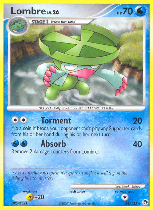 Lombre | Secret Wonders | Diamond & Pearl | 54/132 | New Mint | Uncommon