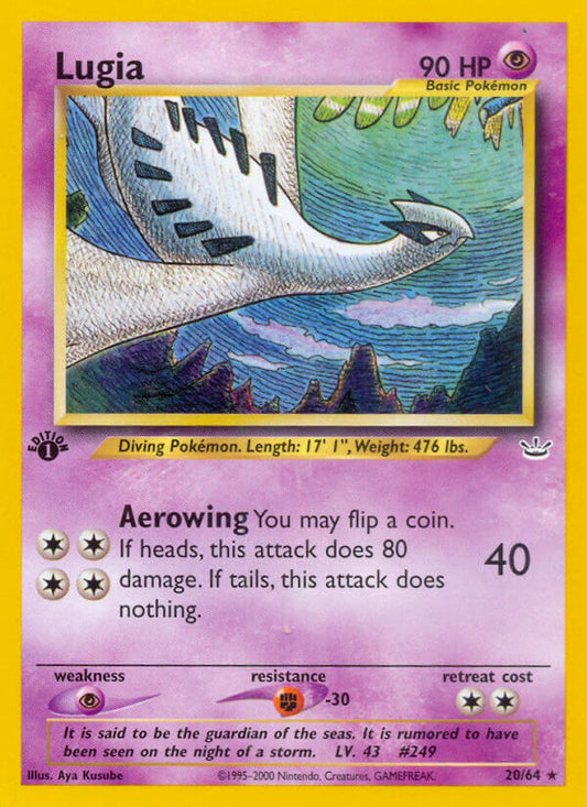 Lugia | Neo Revelation | Neo | 20/64 | New Mint | Rare