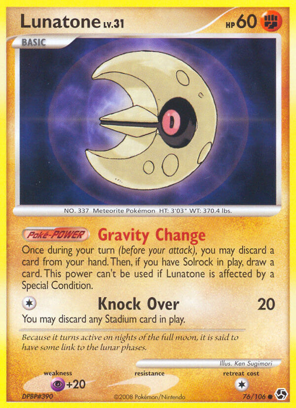 Lunatone | Great Encounters | Diamond & Pearl | 76/106 | New Mint | Common