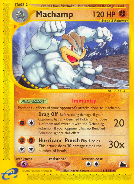 Machamp | Skyridge | E-Card | 16/144 | New Mint | Rare