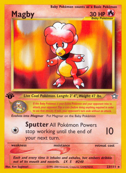 Magby | Neo Genesis | Neo | 23/111 | New Mint | Rare