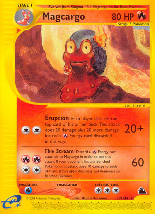 Magcargo | Skyridge | E-Card | 17/144 | New Mint | Rare