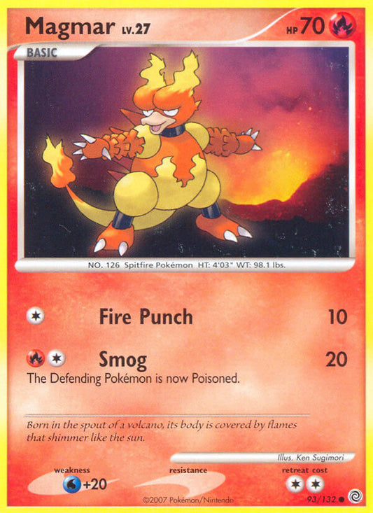 Magmar | Secret Wonders | Diamond & Pearl | 93/132 | New Mint | Common