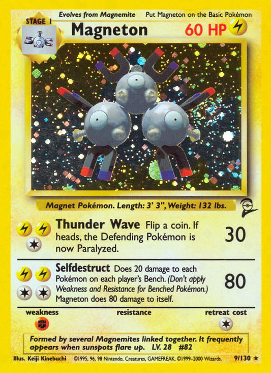 Magneton | Base Set 2 | Classic | 9/130 | New Mint | Rare Holo