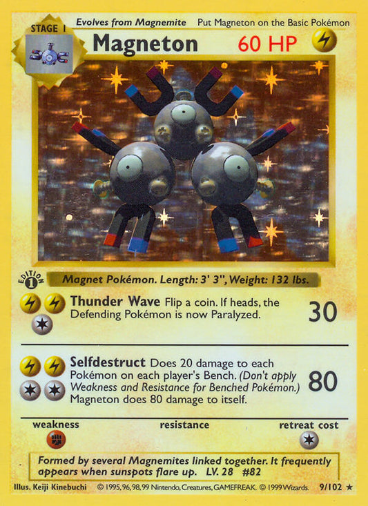 Magneton | Base Set | Classic | 9/102 | New Mint | Rare Holo
