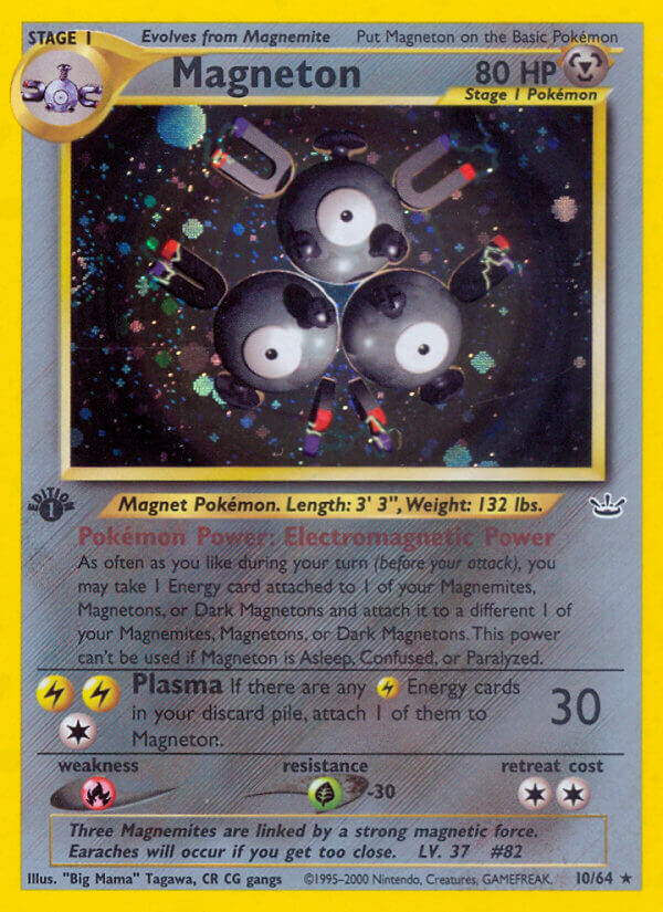 Magneton | Neo Revelation | Neo | 10/64 | New Mint | Rare Holo