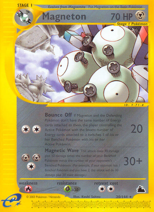 Magneton | Skyridge | E-Card | 20/144 | New Mint | Rare