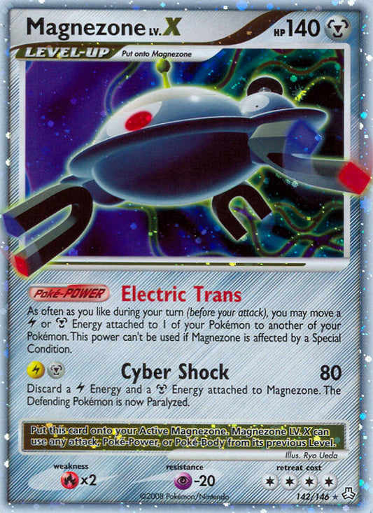 Magnezone LV.X | Legends Awakened | Diamond & Pearl | 142/146 | New Mint | Rare Holo LV.X