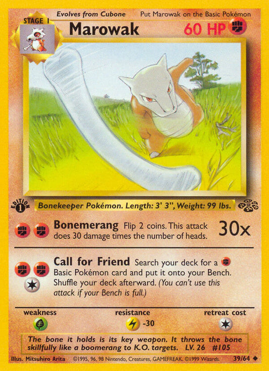 Marowak | Jungle | Classic | 39/64 | New Mint | Uncommon