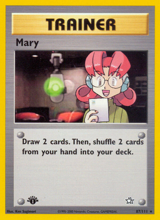 Mary | Neo Genesis | Neo | 87/111 | New Mint | Rare