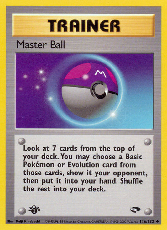 Master Ball | Gym Challenge | Gym | 116/132 | New Mint | Uncommon