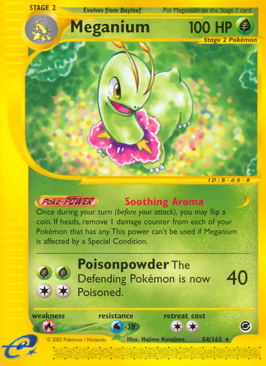 Meganium | Expedition | E-Card | 54/165 | New Mint | Rare