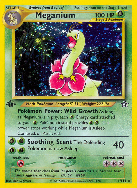 Meganium | Neo Genesis | Neo | 11/111 | New Mint | Rare Holo