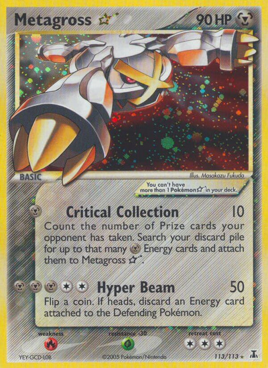 Metagross Star | Delta Species | EX | 113/113 | New Mint | Rare Holo Star