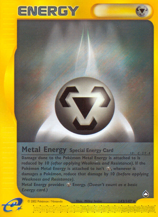 Metal Energy | Aquapolis | E-Card | 143/147 | New Mint | Rare